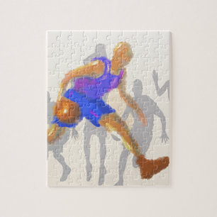 Basketflyttningkonst Pussel