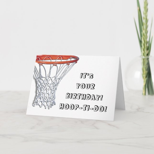 basketfödelsedagskort kort (Framsida)