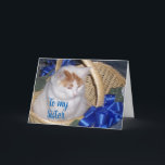 BASKETFUL AV **PURFECT** BIRTHDAY KÄRLEK **SISTER* KORT<br><div class="desc">TURKISH VAN SKICKAR EN BASKETFUL AV "PURFECT" BIRTHDAY ÖNSKEMÅL MED EN LITEN HJÄLP FRÅN VÅR **TURKISH VAN NOEL.** Kolla in hela linjen här på Zazzle och TACK.</div>