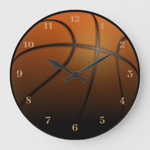 Basketidrottsman Stor Klocka