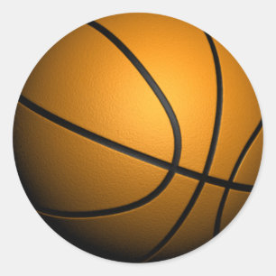 Basketklistermärke 3 runt klistermärke