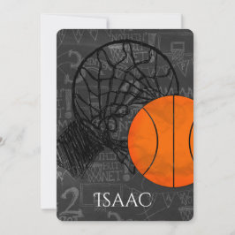 Basketkultema för Bat mitzvah inbjudan från Pub