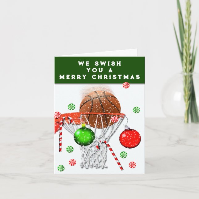 Basketlag jul helgkort (Framsida)
