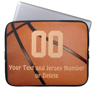 Basketlaptop sleeve med ditt NUMRERAR och NAMNGER