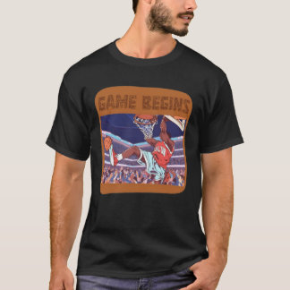 Basketmatchen i slam dunk börjar t shirt