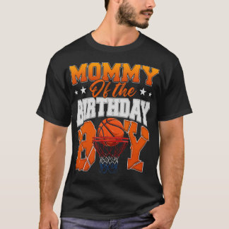 Basketmommy Till Födelsedags Pojken Familj T Shirt