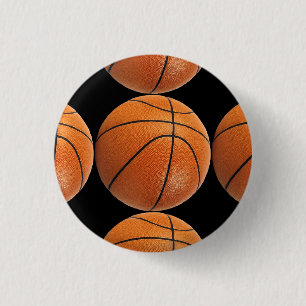Basketmönster på svart knapp