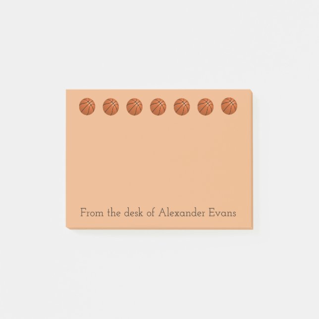 Basketnolla-gräns Post-it Block (Framsida)