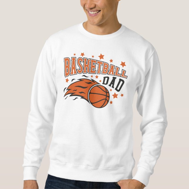 Basketpappan Lång Ärmad Tröja (Framsida)