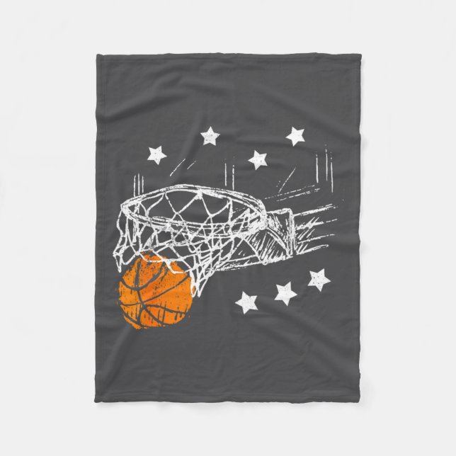 Basketpresent För Tränare Män Ungdom Ballspelare  Fleecefilt (Framsidan)