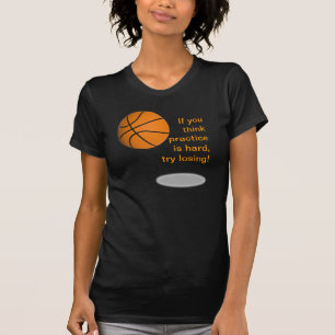 Basketsegerkvinna skjorta för utslagsplats tee shirt