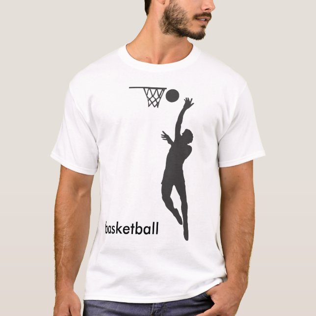 Basketsilhouette T-shirt (Framsida)