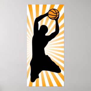 basketsilhuett poster