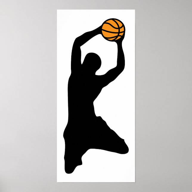 basketsilhuett poster (Framsidan)