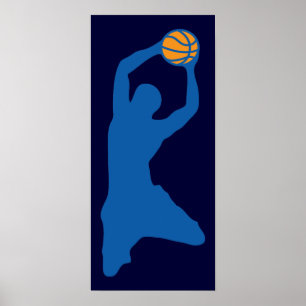 basketsilhuett poster