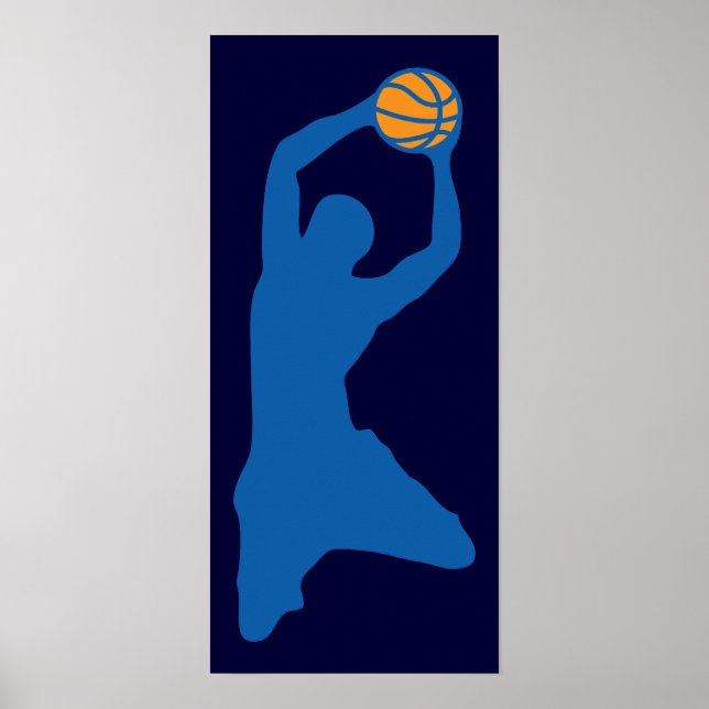 basketsilhuett poster (Framsidan)