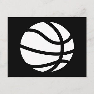 basketsilhuett vykort