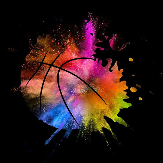 basketskjorta boll graffiti Silhouette Klistermärken (Skapare uppladdad)