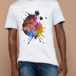 basketskjorta boll graffiti Silhouette T Shirt