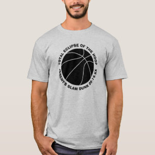 Basketslam dunk tillfogar namn och daterar tröja