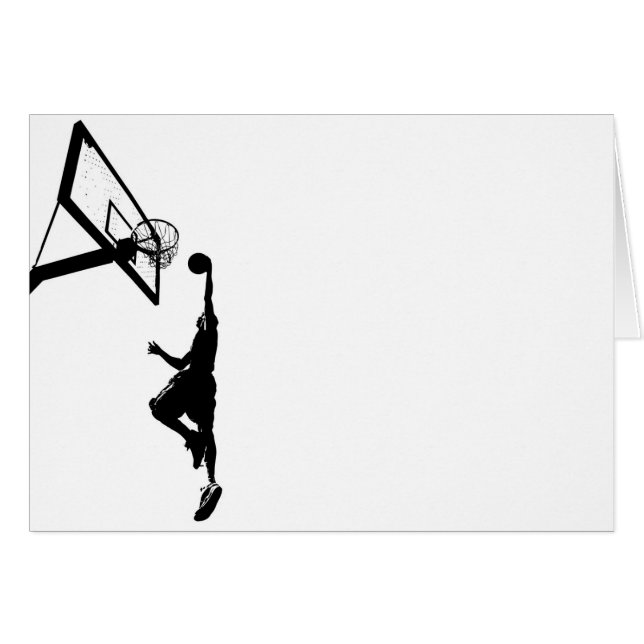Basketslam dunkSilhouette OBS Kort (Framsidan Horizontal)