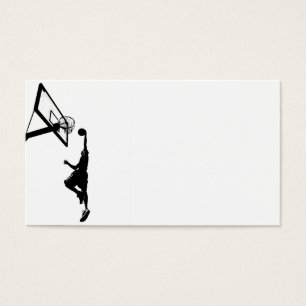 Basketslam dunkSilhouette Visitkort