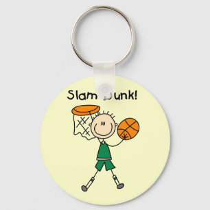 Basketslam dunkT-tröja och gåvor Nyckelring