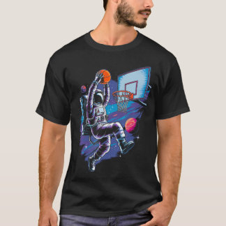 Basketspelare Astronaut Astronomi Astrologi Rymden T Shirt
