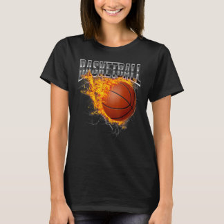 Basketspelare Basketballkorg Dunkande Basketball H T Shirt