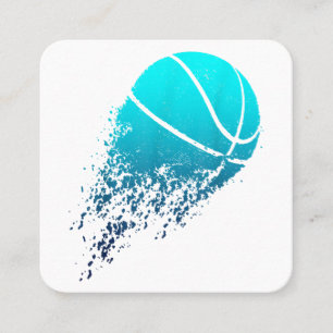 Basketspelare Bball Fan Baller Sport Fyrkantigt Visitkort