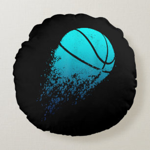 Basketspelare Bball Fan Baller Sport Rund Kudde