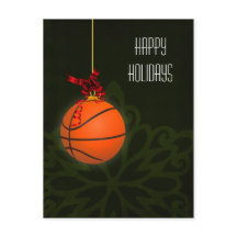 basketspelare julkort