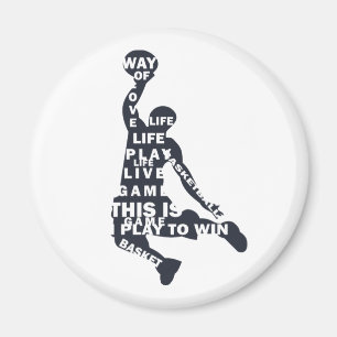 basketspelare magnet