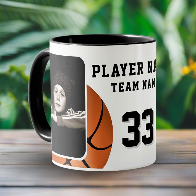 Basketspelare Nam Nummer Lag 2 Bilder Mugg (Skapare uppladdad)