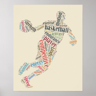Basketspelare Poster
