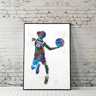 Basketspelare Poster