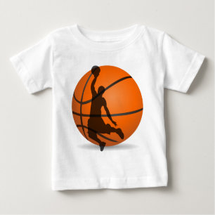 Basketspelare silhuette pop art tee shirt