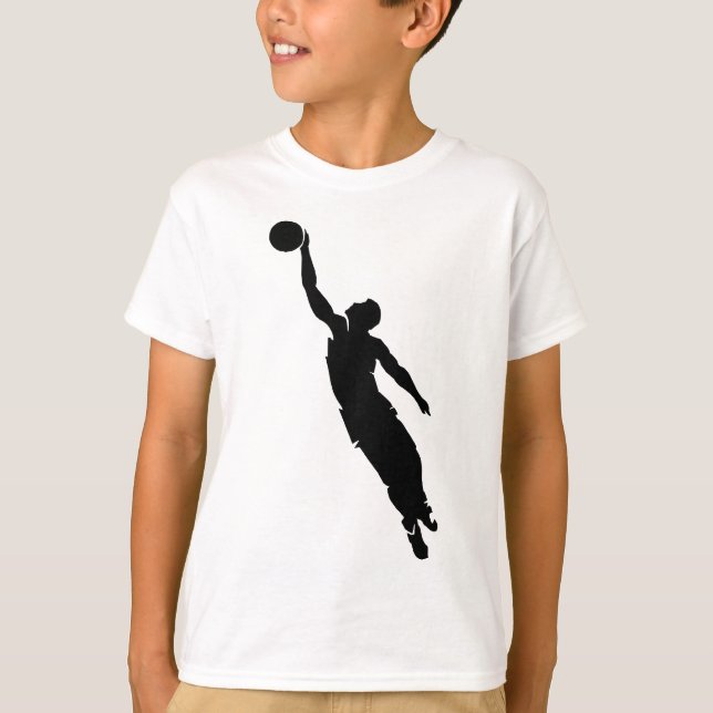 Basketspelare T Shirt (Framsida)