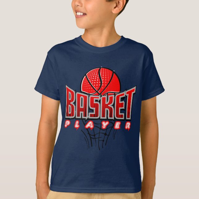 Basketspelare Tee Shirt (Framsida)