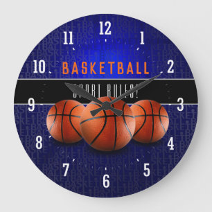 Basketspelare Time för sport Stor Klocka