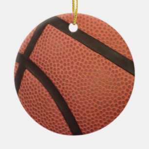 Basketsportar avbildar julgransprydnad keramik
