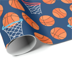 Basketsporter i coola mönster party presentpapper