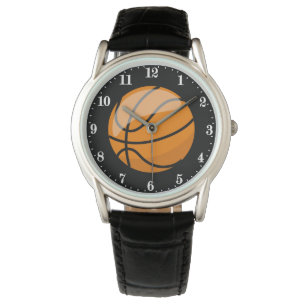 Basketsporter med flammande coola armbandsur