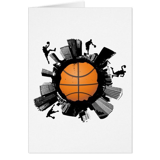 Basketstad Hälsningskort (Framsidan)