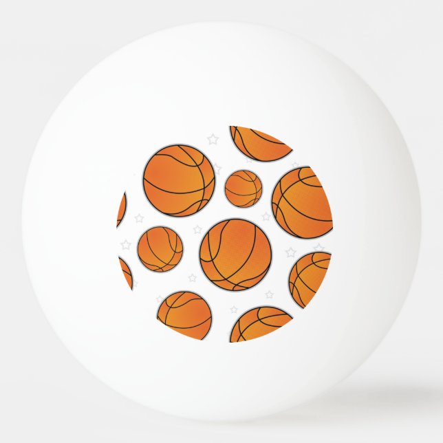 Basketstjärnamönster Pingisboll (Framsidan)