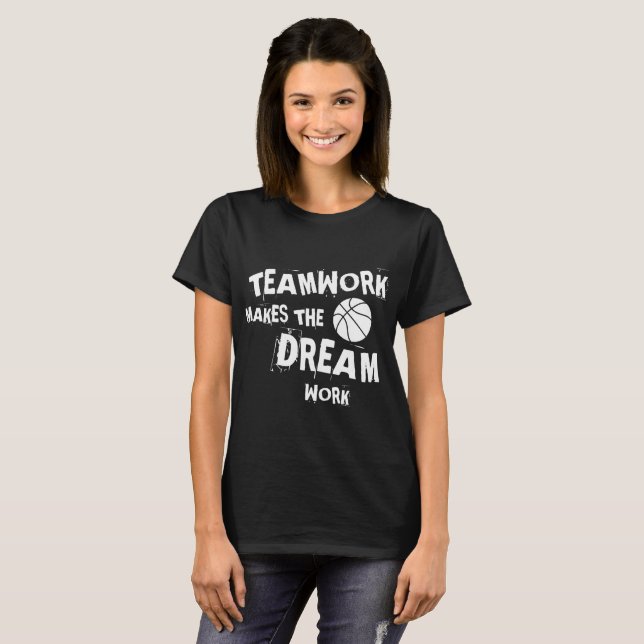 BasketTeamwork Tee Shirt (Hel framsida)