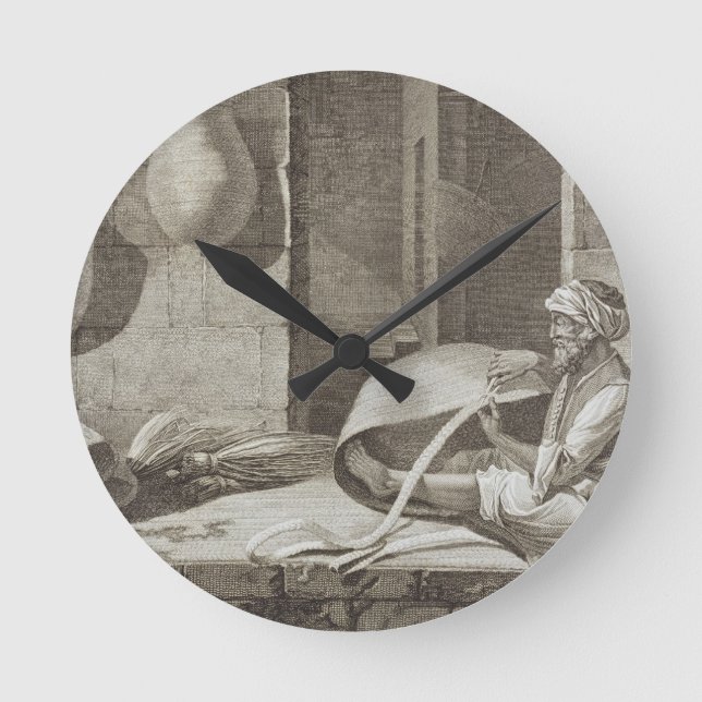 Baskettillverkare, från konst- och handelnolla för rund klocka (Framsida)