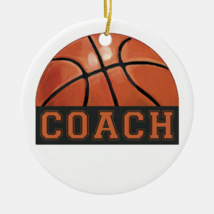 Baskettränare Julgransprydnad Keramik