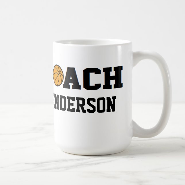 Baskettränare - personlig kaffemugg (Höger)