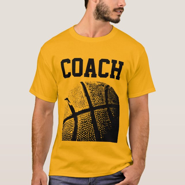 Baskettränare t t-shirt | Personlig (Framsida)
